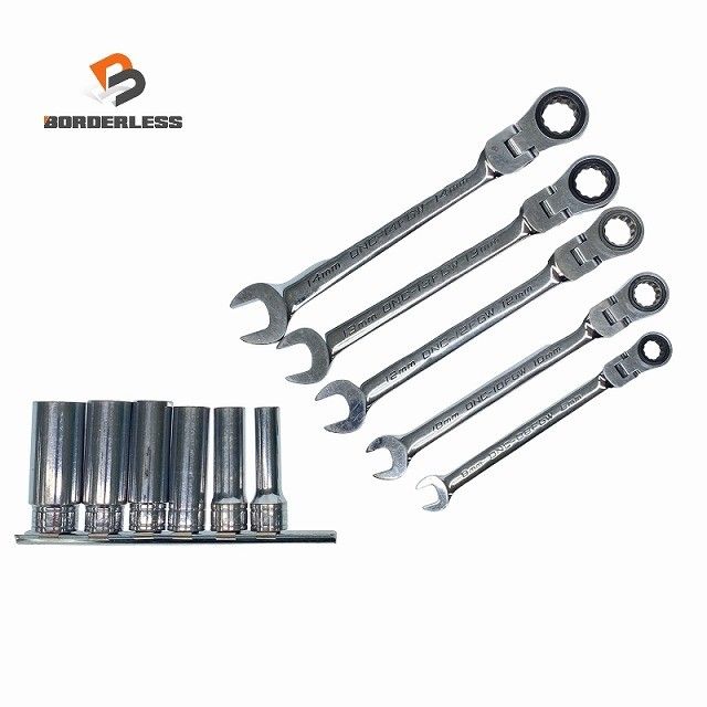 品 DEEN ディーン 首振りラチェットメガネレンチ DNC 14 FGW 13 12 10 8 ソケット DNB 3 L 17 工具セット120037