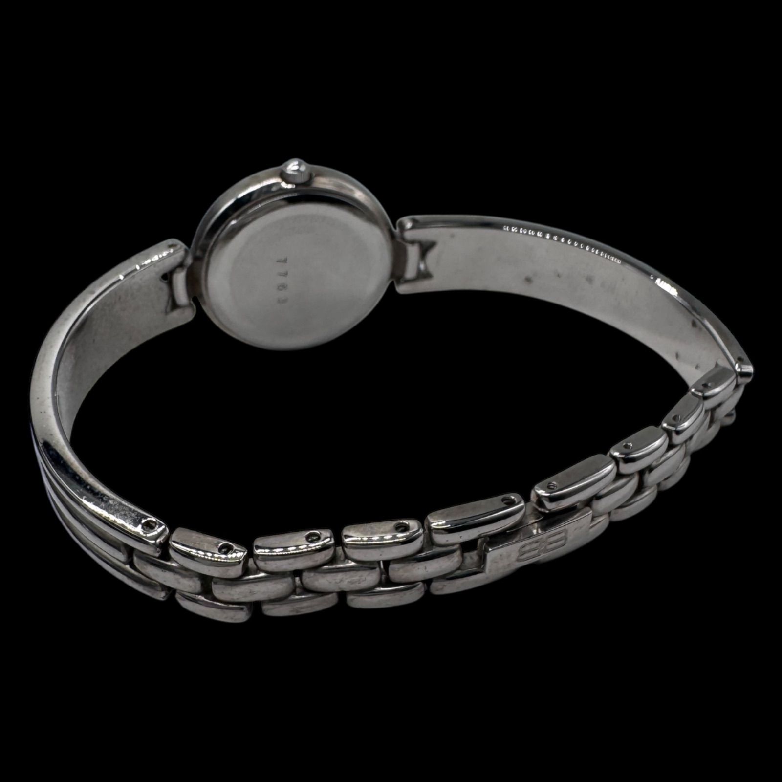 新品電池稼働 良品 BALENCIAGA バレンシアガ 12Pダイヤ ストーンベゼル