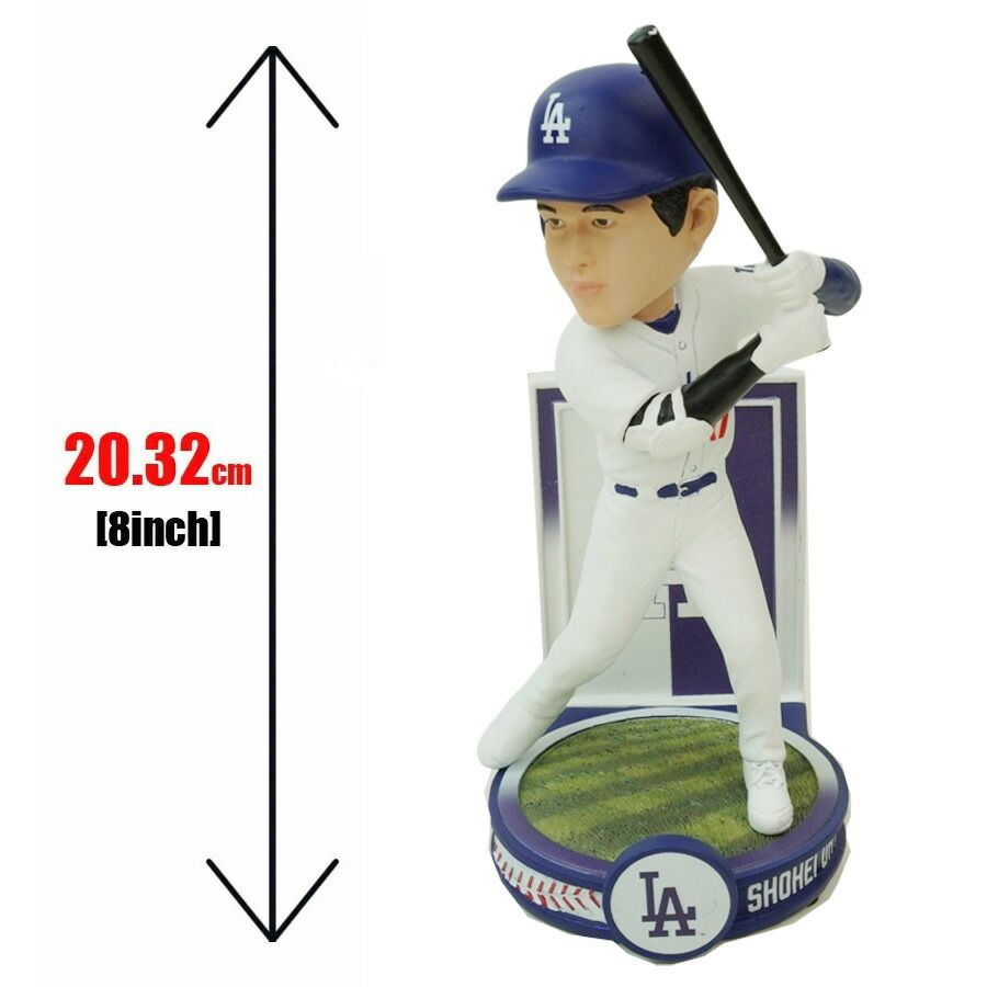 大谷翔平 ボブルヘッド シリアルナンバー入り8インチ バナーシリーズ バッティング フィギュアMLB BANNER SERIES 8 inch DODGERS ロサンゼルス ドジャース メジャー リーグ インテリア 20.32 cm