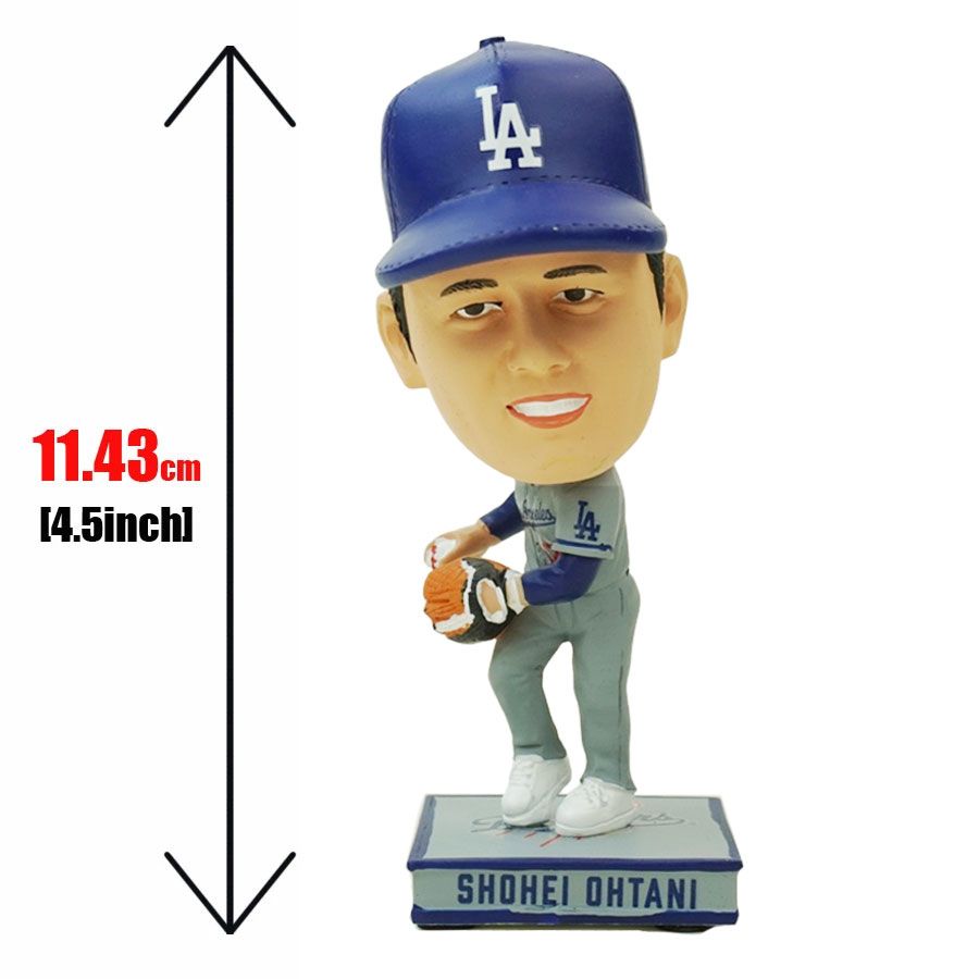 大谷翔平 ボブルヘッド 4.5インチFOCO MLB MINI BIG HEADS 4.5 INCHLA DODGERS ロサンゼルス ドジャースメジャー リーグ ベースボールマスコット フィギュア フィギア グッズ ミニ 11.43 cm シリアルナンバ