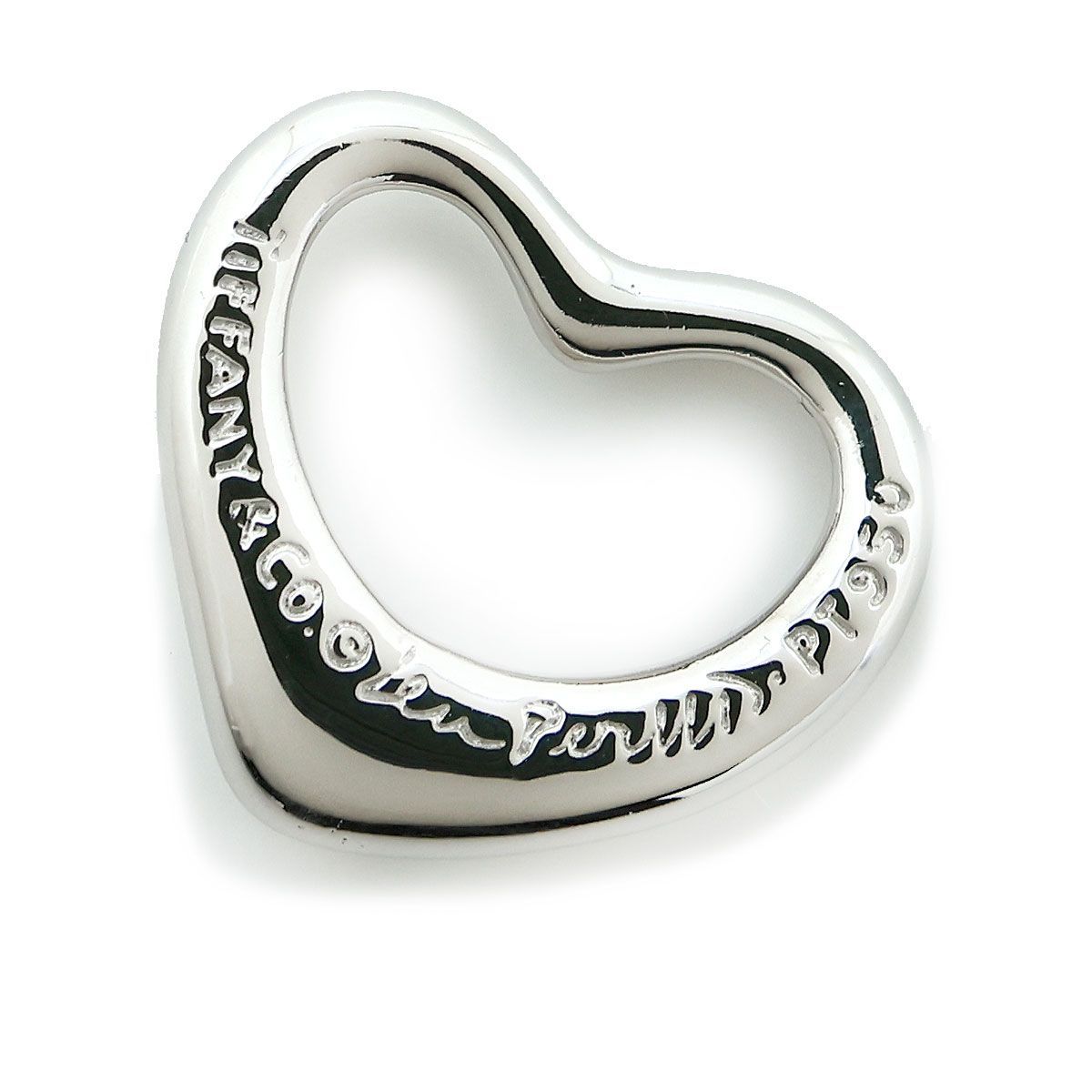 美品 】新品仕上げ済 TIFFANY＆Co. ティファニー Pt950 オープンハート