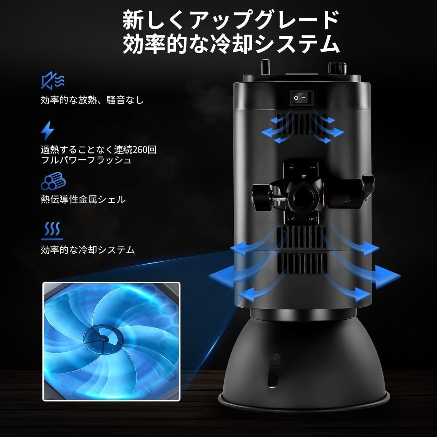  S 101 400 W PROストロボフラッシュライト 2 4 Gトリガー 150 Wモデリングランプ Bowensマウントレフ板 静音ファン付き Ws GN 65 5600 K 1 2モード コンパチブル QPRO スタジオ 商品 肖像撮影用 A 274 その他 カメラ