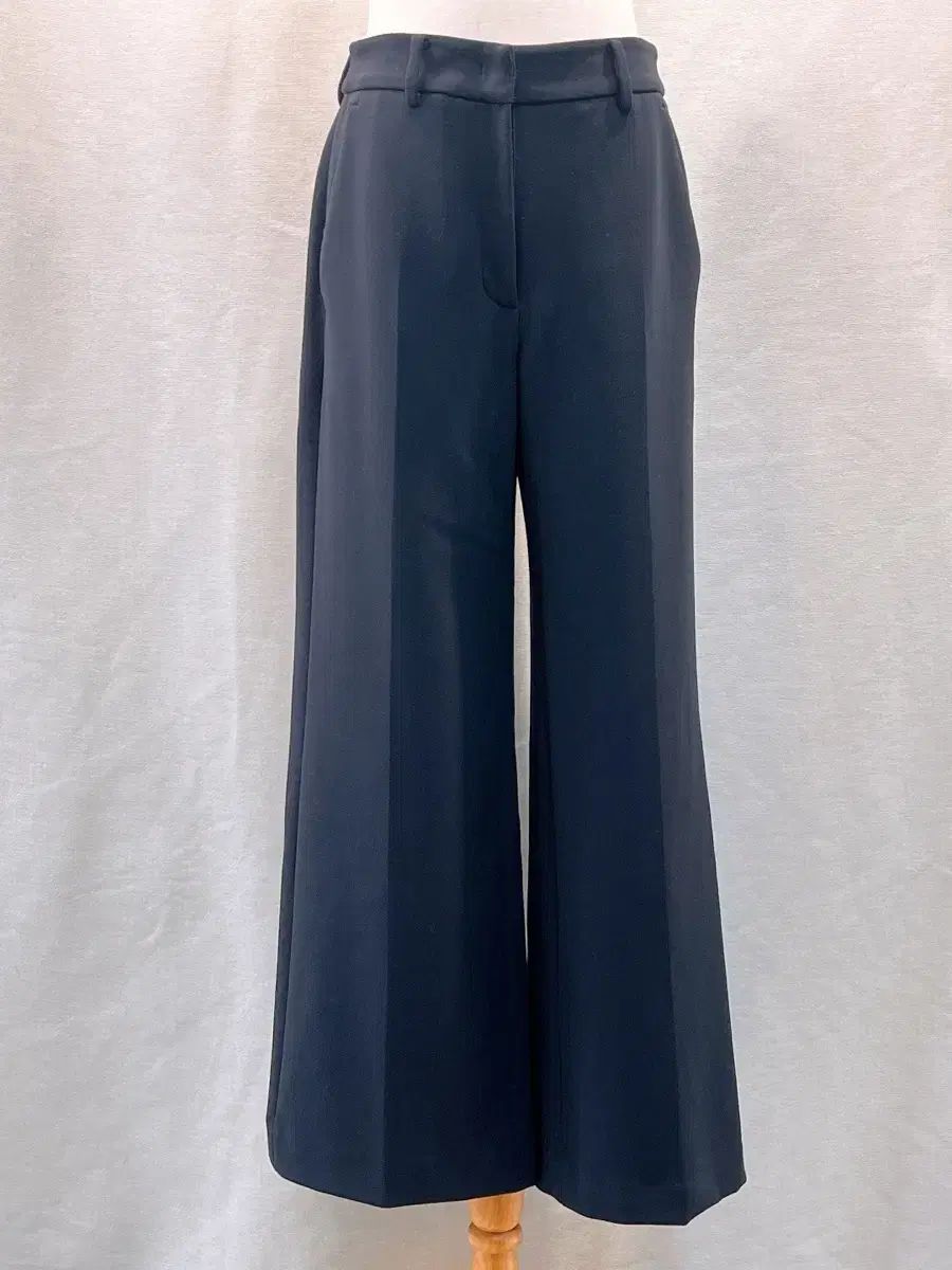 SYSTEM ワイド スラックス ネイビー 36 S