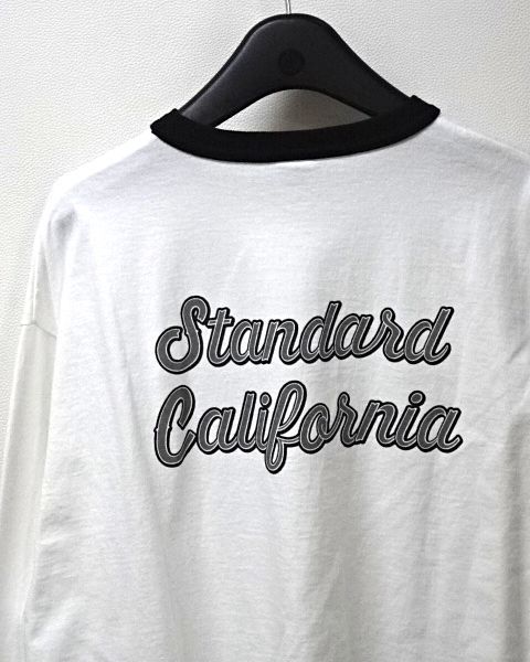 XL【STANDARD CALIFORNIA SD US COTTON SCRIPT LOGO RINGER LS Tee
