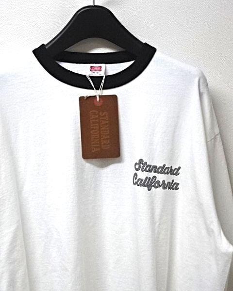 XL【STANDARD CALIFORNIA SD US COTTON SCRIPT LOGO RINGER LS Tee