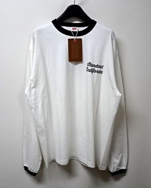 XL【STANDARD CALIFORNIA SD US COTTON SCRIPT LOGO RINGER LS Tee