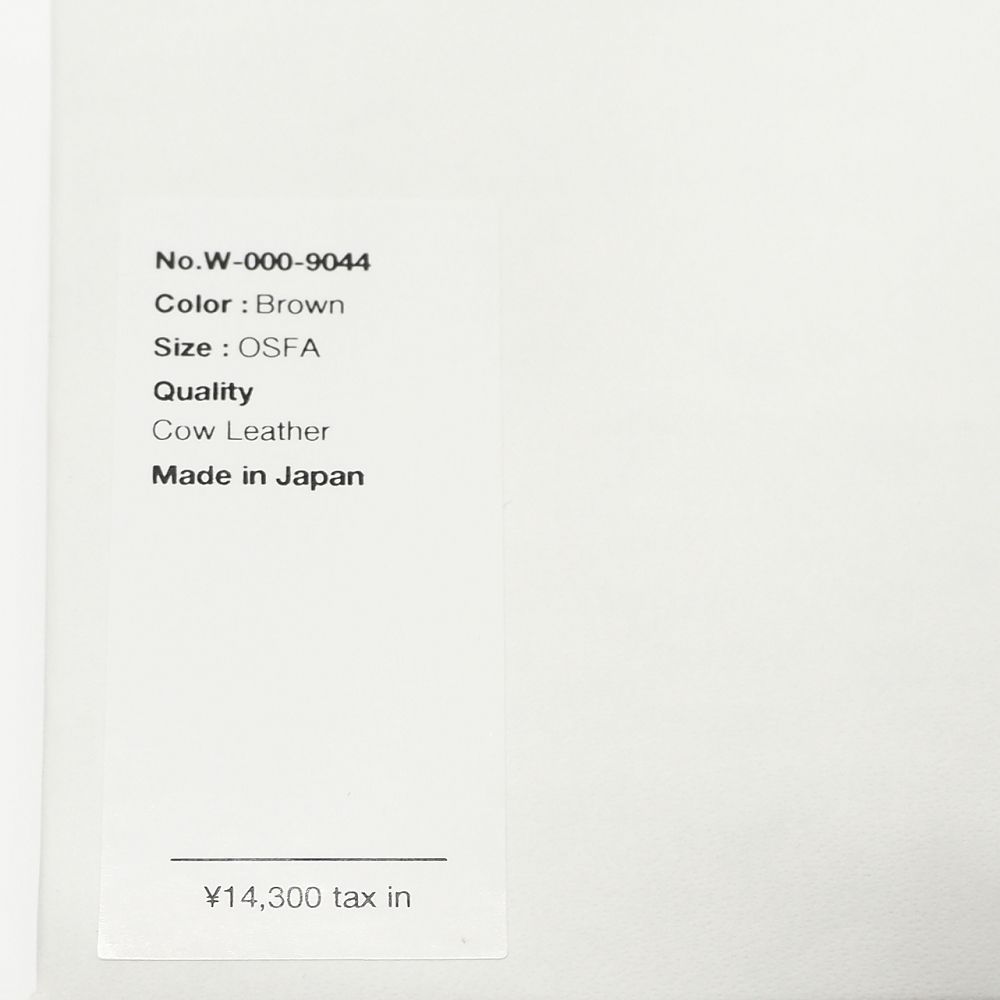 未使用品 WEWILL × SPEAKEASY レザーコインケース 小銭入れ ブラウン
