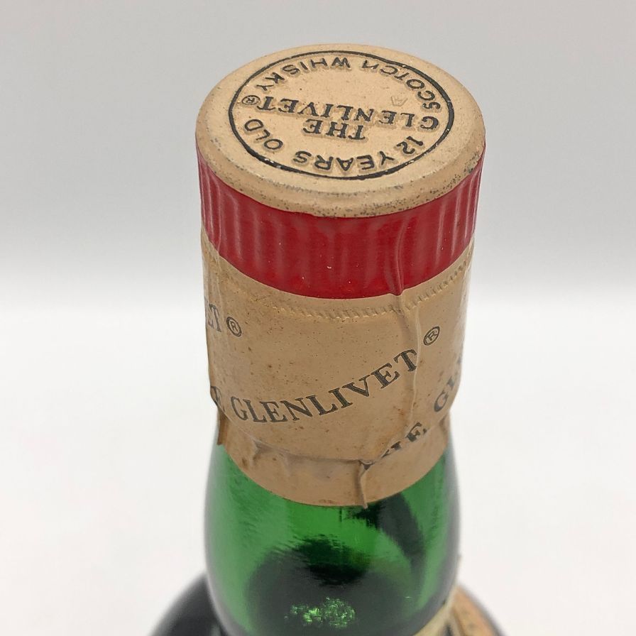 グレンリベット 12年 特級 アンブレンデッド 赤アザミ 旧ボトル【A4