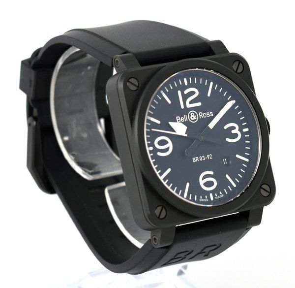 Bell Ross ベル＆ロス BR 03 92 CBL セラミック ブラックマット 自動巻き メンズ