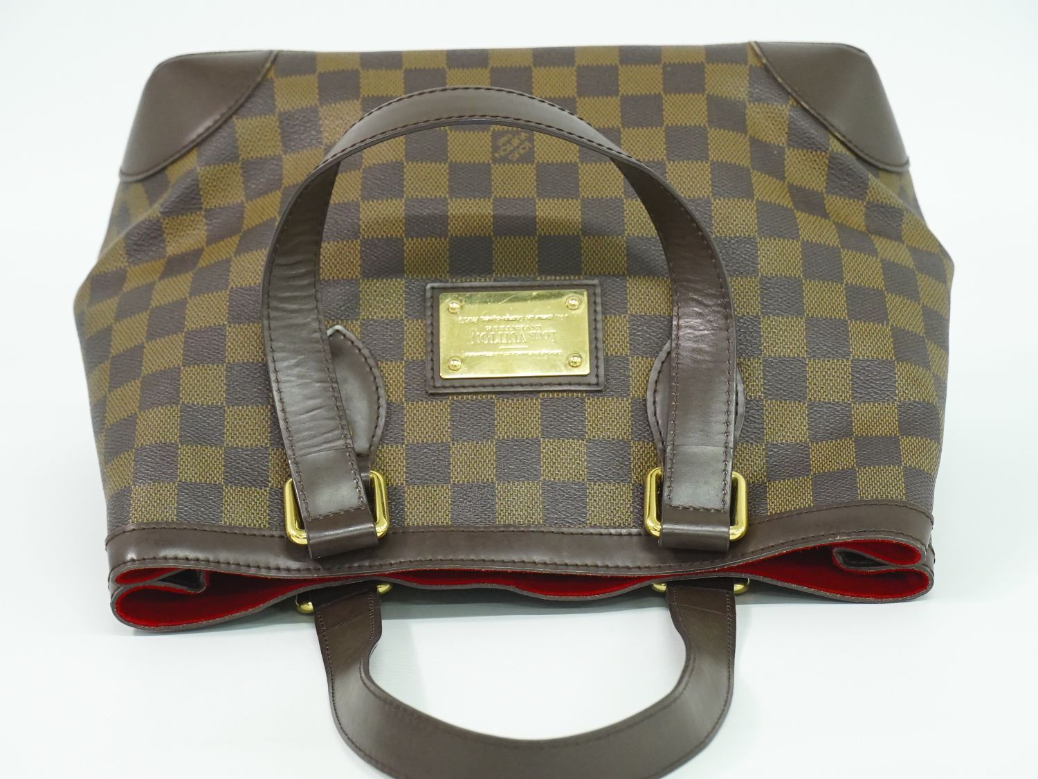 【美品❗✨】ルイヴィトン　ダミエ　エベヌ　ハムステッドPM ハンドバッグ LOUIS VUITTON（ルイ・ヴィトン） ハムステッドPM N51205 ブラウン
