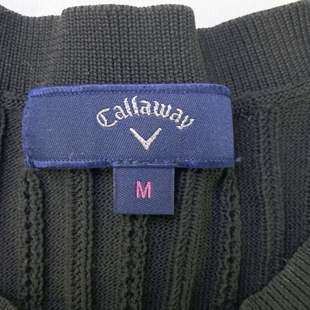 サイズ：M CALLAWAY キャロウェイ ニットセーター ブラック系