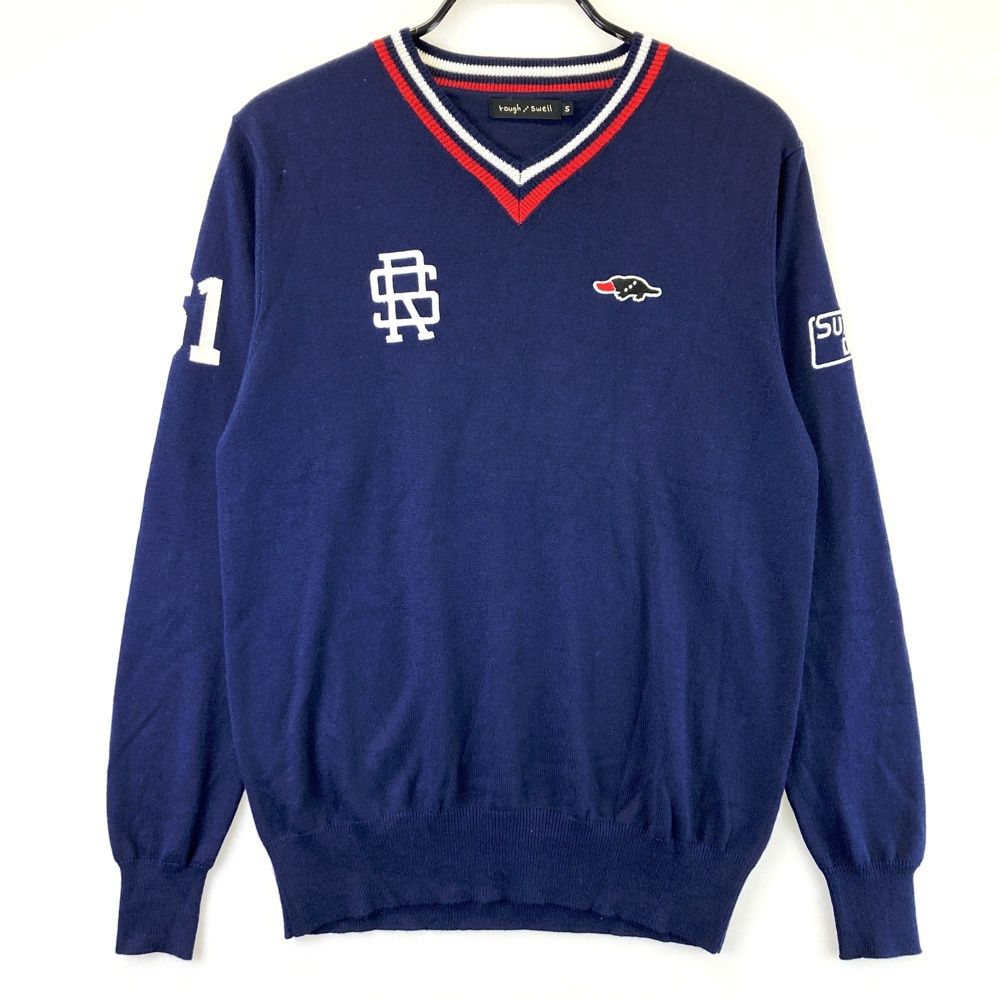Rough & Swell メンズVネックセーター サイズ：S ROUGH&SWELL ラフアンドスウェル Vネックニットセーター