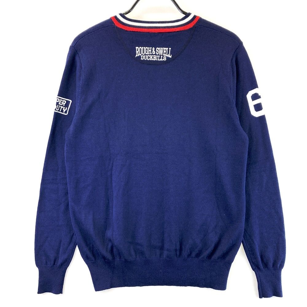 サイズ：S ROUGH&SWELL ラフアンドスウェル Vネックニットセーター