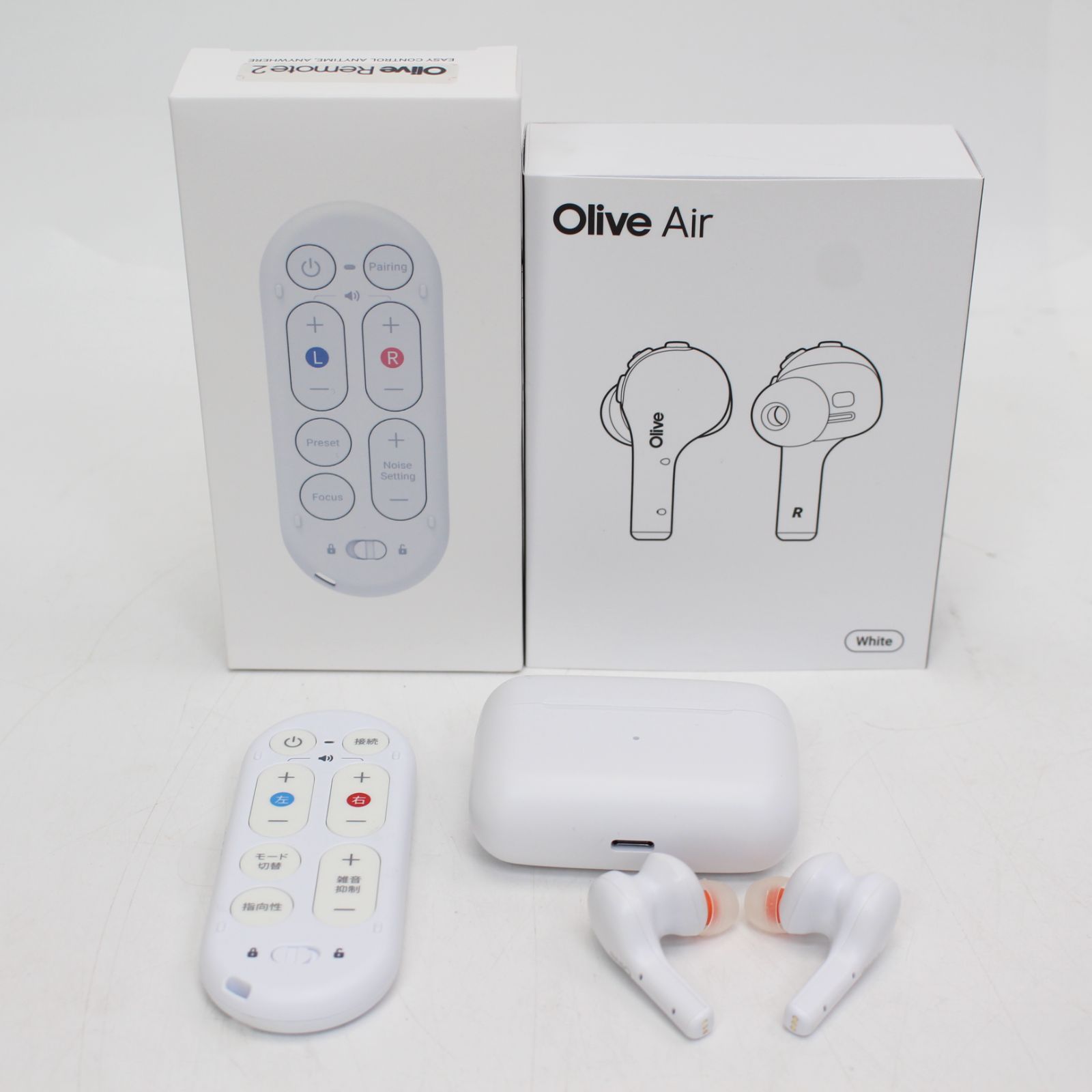 223 Olive Air オリーブエアー OU1P030205 集音器 ワイヤレスイヤホン リモコン付き