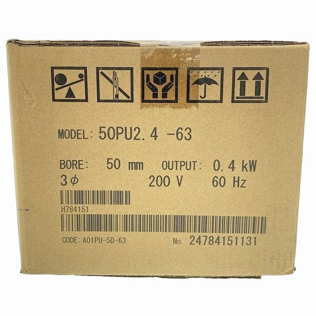  ♥品 TSURUMI PUMP ツルミポンプ 200 V 60 Hz 水中ポンプ 50 PU 2.4-63 汚物用ハイスピンポンプ120015 電動ポンプ 電動工具 エア工具