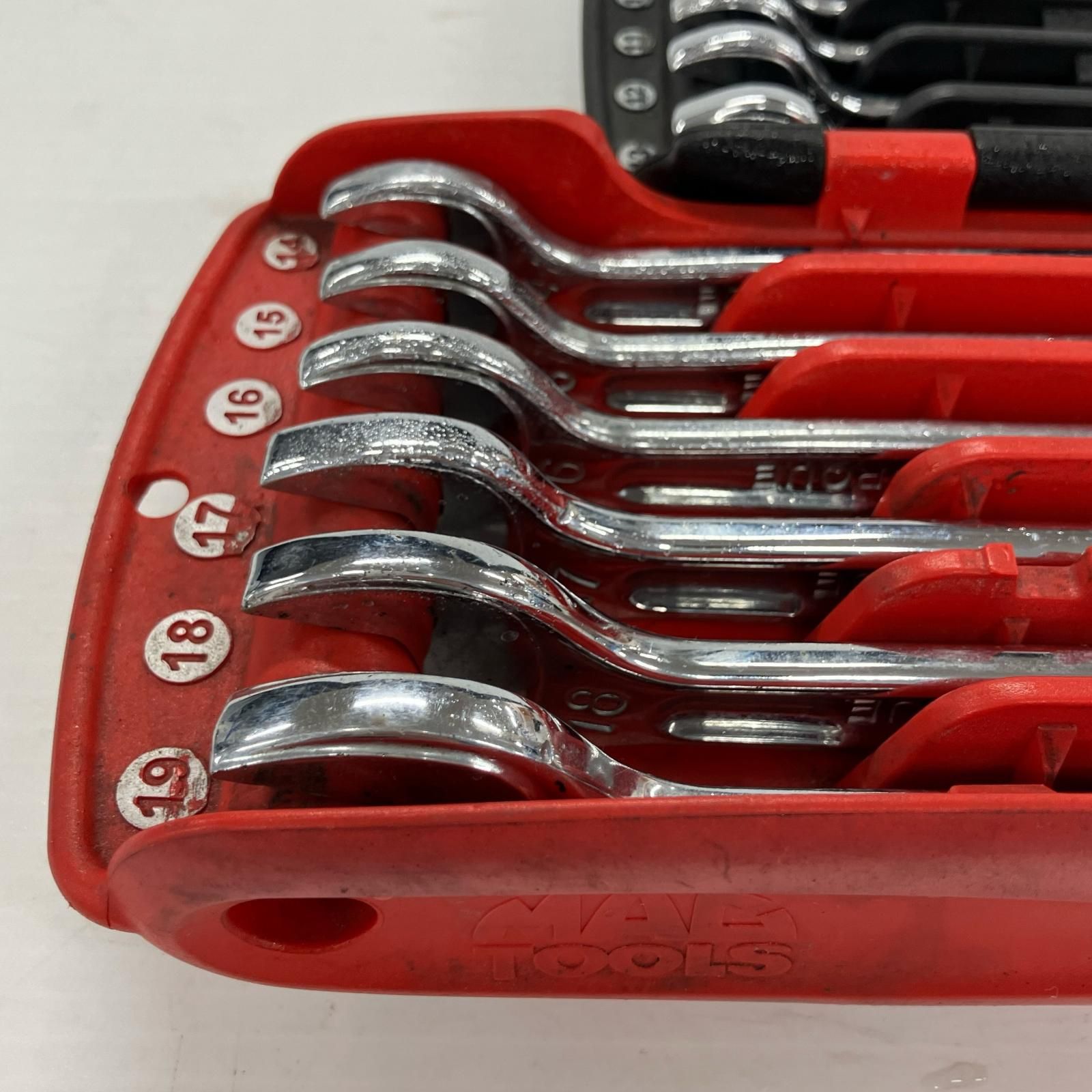 MAC TOOLS マック コンビネーションレンチ 型番不明 ケース付 6 7 8 9 10 11 12 13 14 15 16 17 18 19