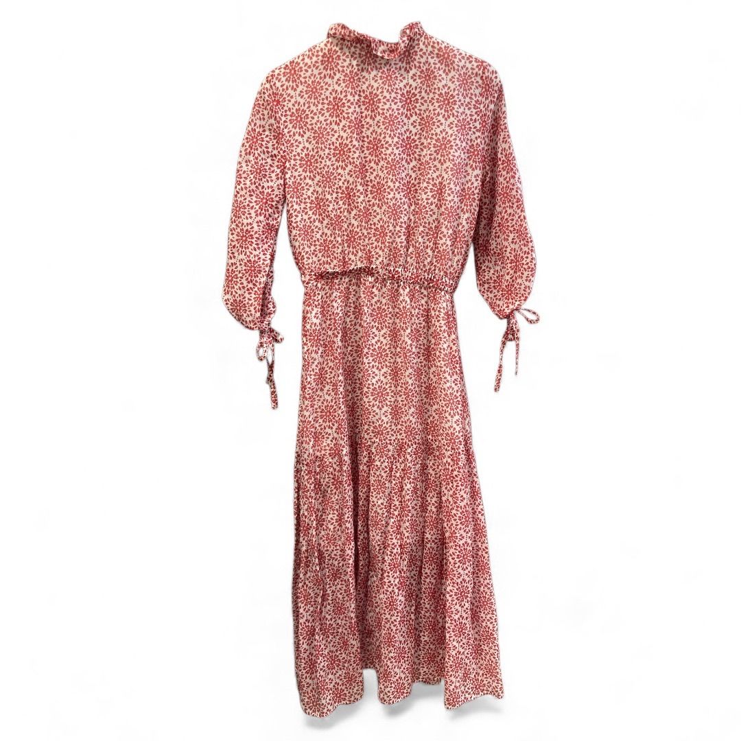 マレーラスポーツ コットンシルク総柄ワンピース 38 01 綿混 シルク混 ウエスト部分ゴム ポケット付き柄 size レディース 春 ゴーゴー 草2747