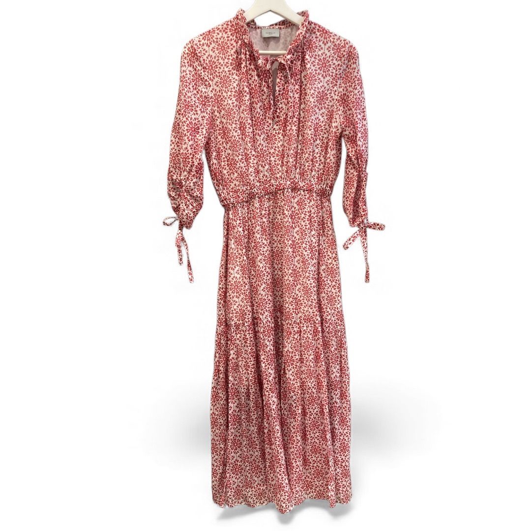 マレーラスポーツ コットンシルク総柄ワンピース -38-01 綿混 シルク混 ウエスト部分ゴム ポケット付き柄 size 38 レディース 春 ゴーゴー 草2747