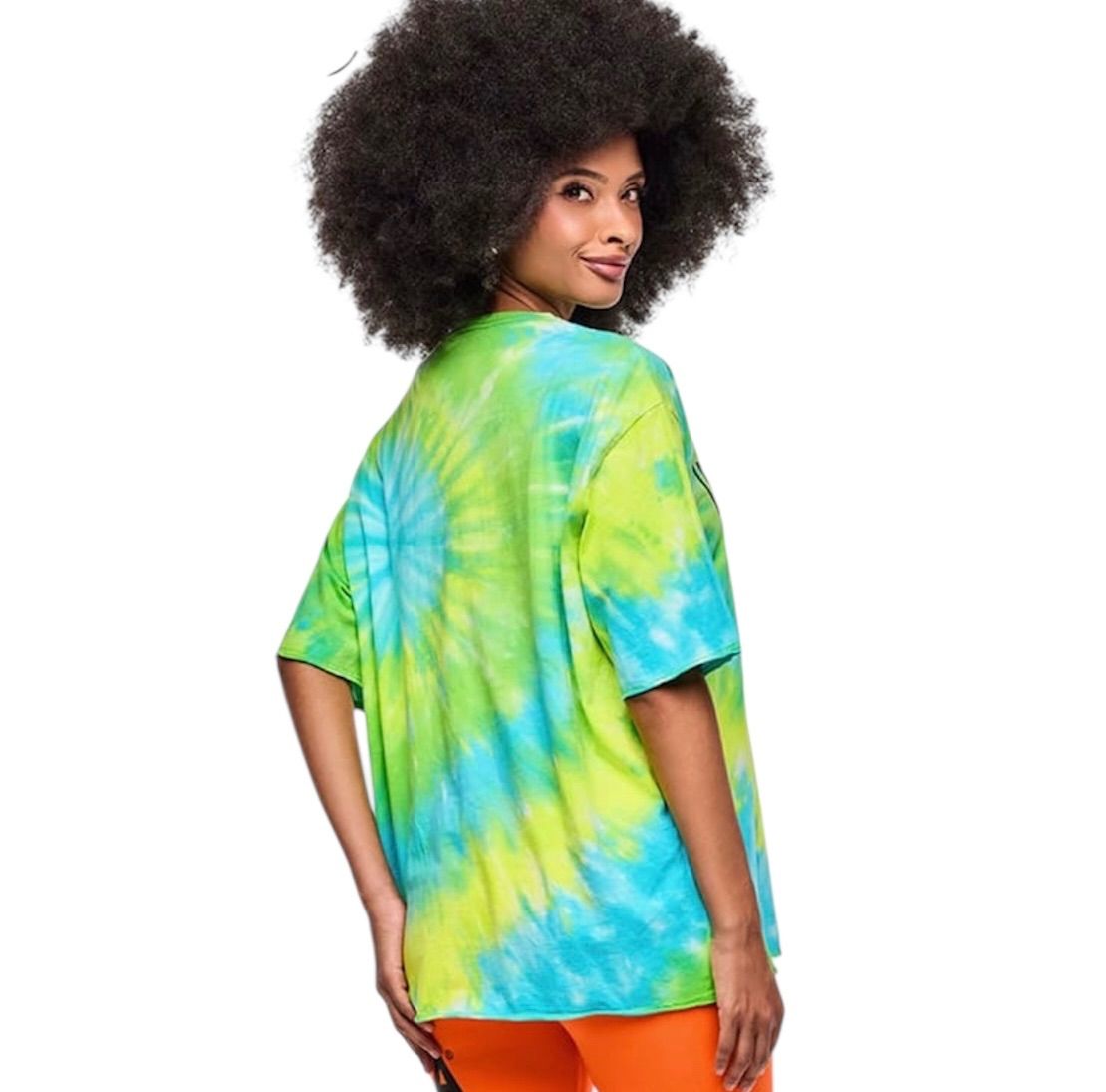 新品　正規品　ズンバ　X S ネオン　メッシュ　Tシャツ ZUMBA ズンバ 正規品 ウェア レディース トップス 半袖 総柄 カラフル