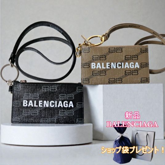 ギフト包装無料 バレンシアガ フラグメントケース キーリング付き レディース女性プレゼントギフトショップ袋付き お祝い プレゼント