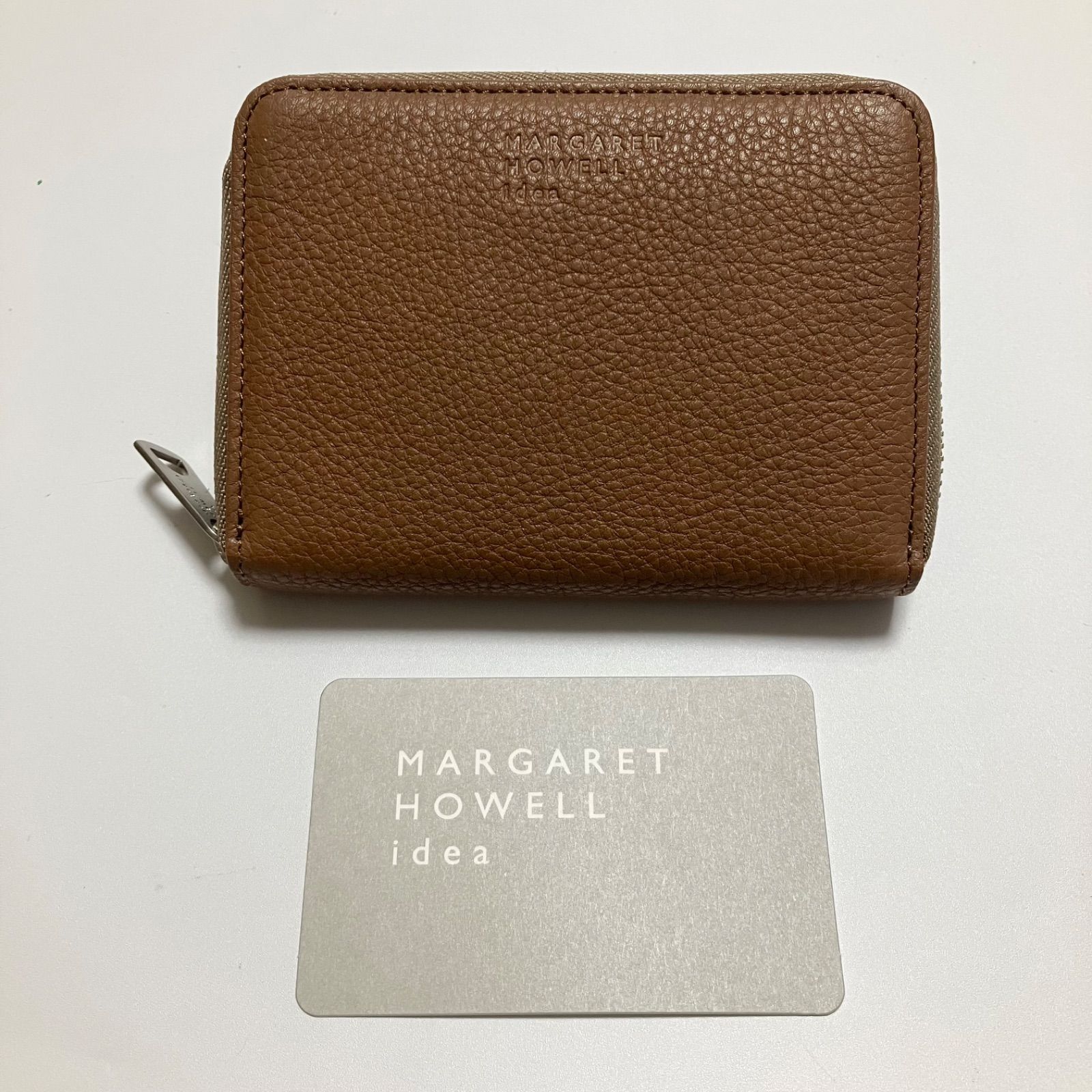 MARGARET HOWELL レザー財布 D855 未使用 マーガレットハウエルアイデア MARGARET HOWELL idea 折り