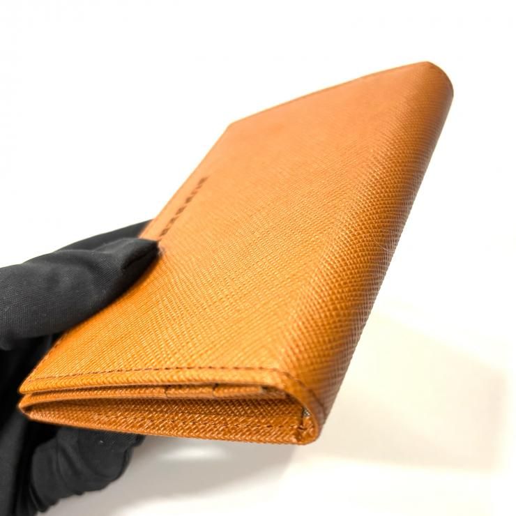 BURBERRY ブラウンレザー カードケース 二つ折り 名刺入れ ノバ