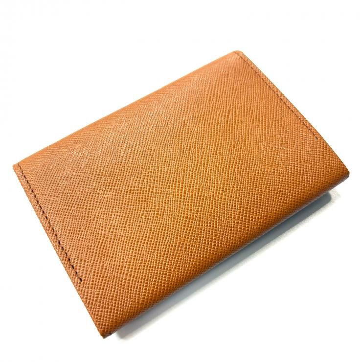 BURBERRY バーバリー ブラウン レザー 名刺入れ　カードケース　ノバ BURBERRY ブラウンレザー カードケース 二つ折り 名刺入れ ノバ