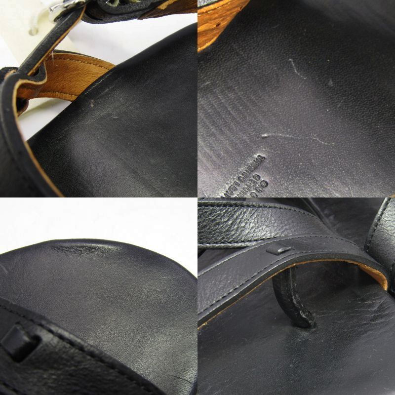  OLD JOE Co ジョー 7 レザーグルカサンダル 191 OJ FW 02 ストラップ ビブラムソール BLACK COW LEATHER サンダル サンダル