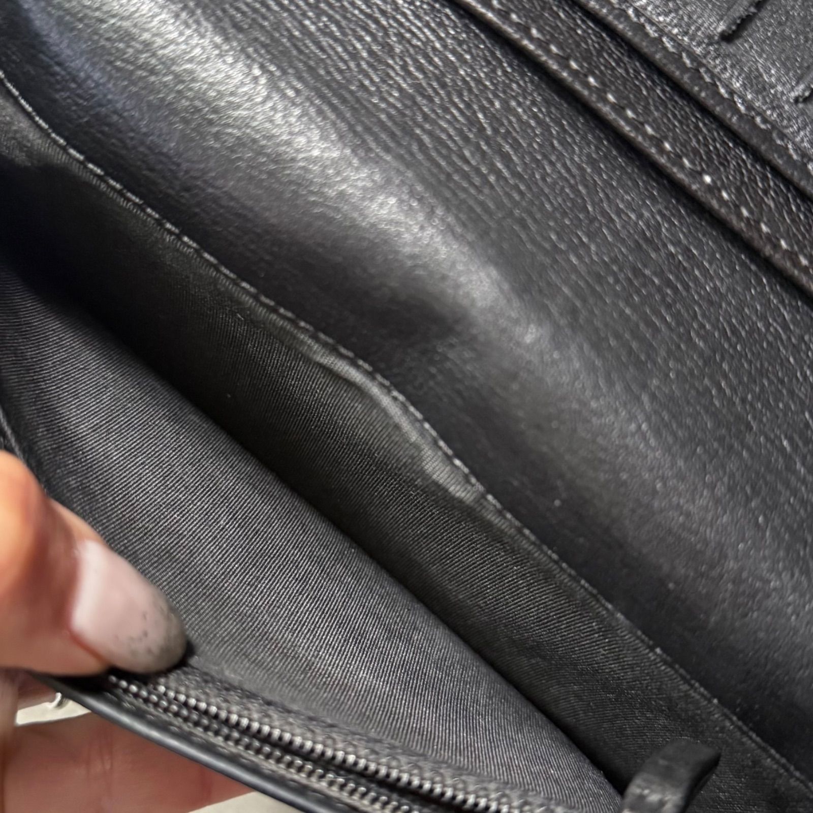 CHANEL シャネル カメリア 二つ折り長財布 レザー ブラック 黒 ココ