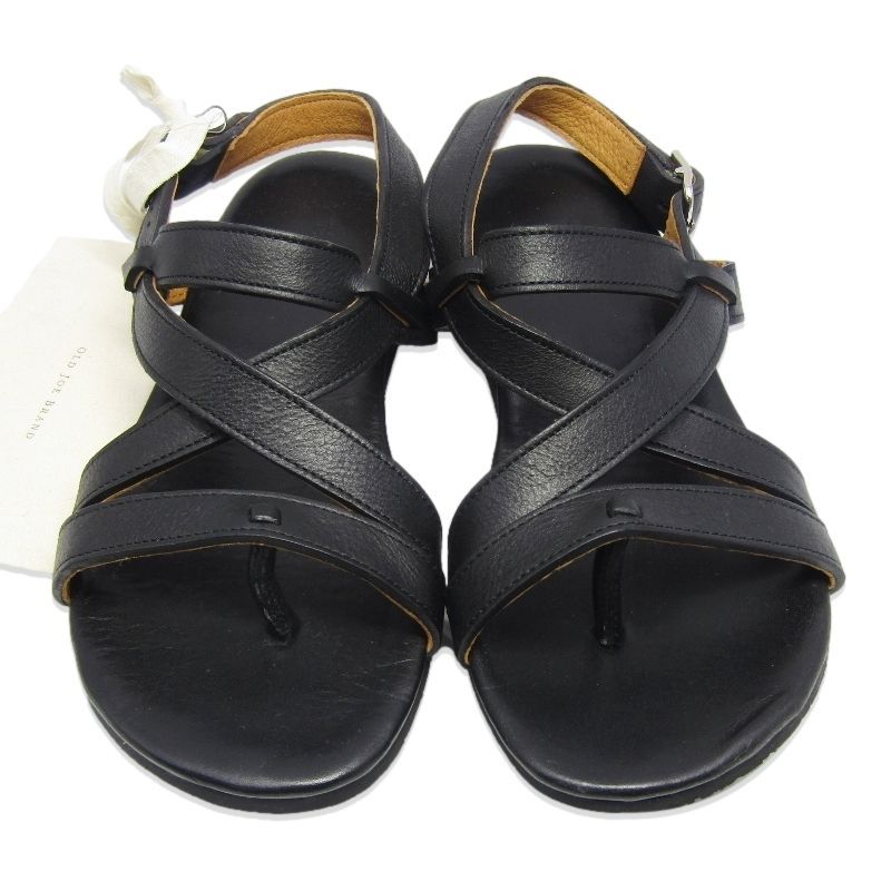 OLD JOE-Co. ジョー 7 レザーグルカサンダル 191 OJ-FW 02 ストラップ ビブラムソール BLACK-COW LEATHER