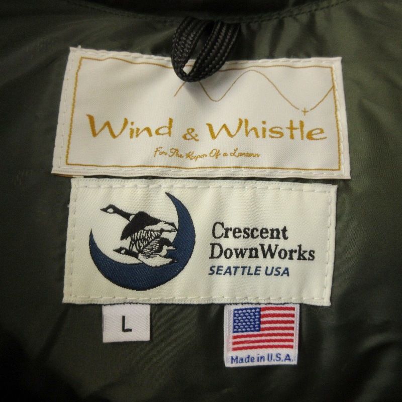 CRESCENT DOWN WORKS クレセントダウンワークス ダウンベスト NORTH BY