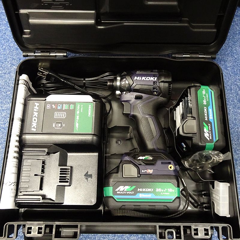 ハイコーキ 穴あけ ネジ締め 36 V マルチボルト コードレスインパクトドライバ WH DC 2 XPDSZ フルセット ディープオーシャンブルー
