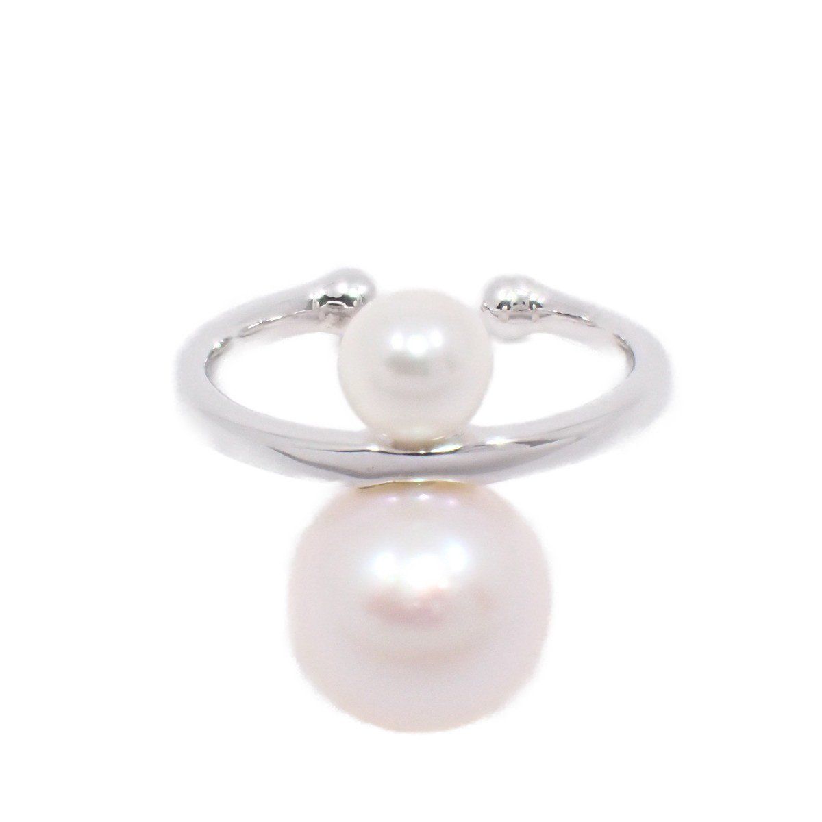 Hirotaka ヒロタカ ロジウムアコヤ イヤーカフ K 10 WG アコヤパール