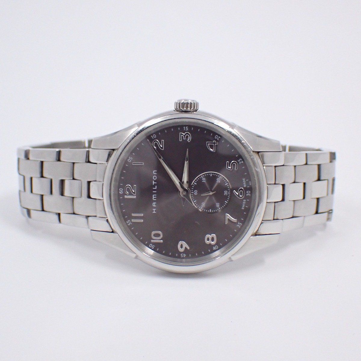 HAMILTON ジャズマスター【H384110】グレー　クォーツ腕時計 Jazzmaster ハミルトン HAMILTON 腕時計 ジャズマスター H384110 Qz SS