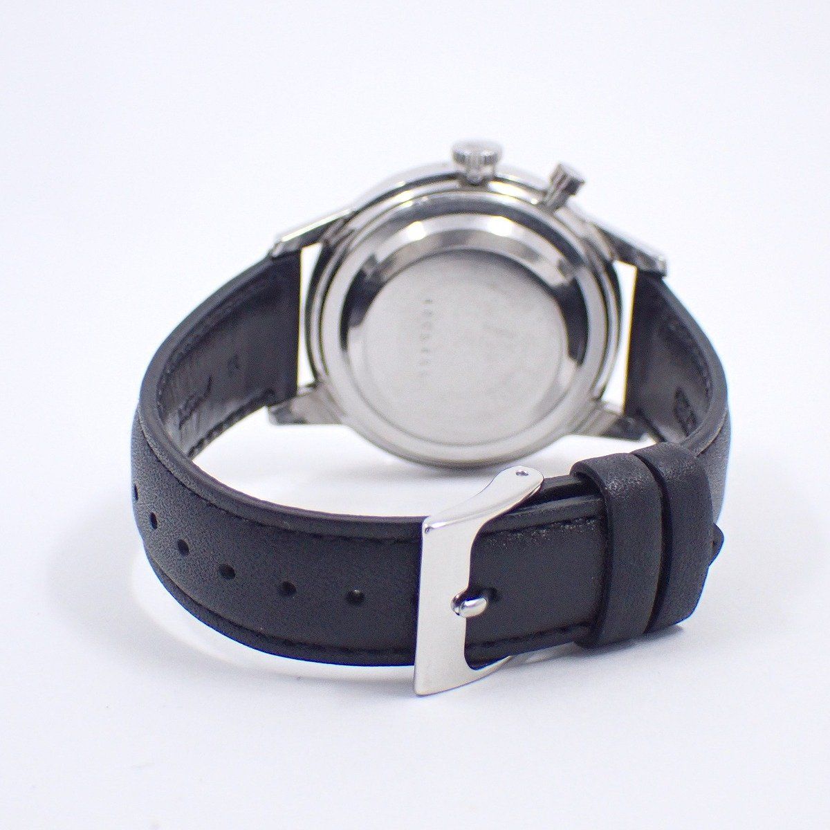 SEIKO セイコー　Premier クロノグラフ　腕時計　シルバー　革ベルト SEIKO セイコー ワンプッシュクロノグラフ 1964年製 手巻き メンズ