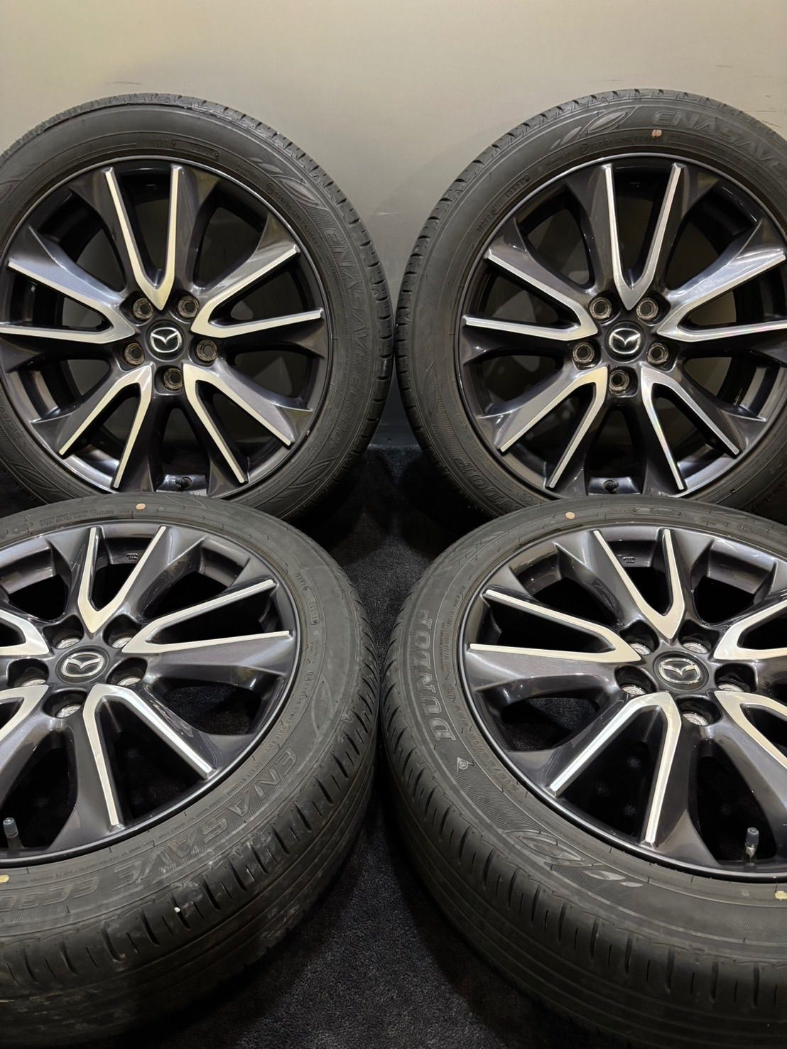 215 50 R 18 DUNLOP ENASAVE EC 300 21年製 マツダ CX 3 18インチ 7 J 114 5 H 夏タイヤ 4本 南8 L 82