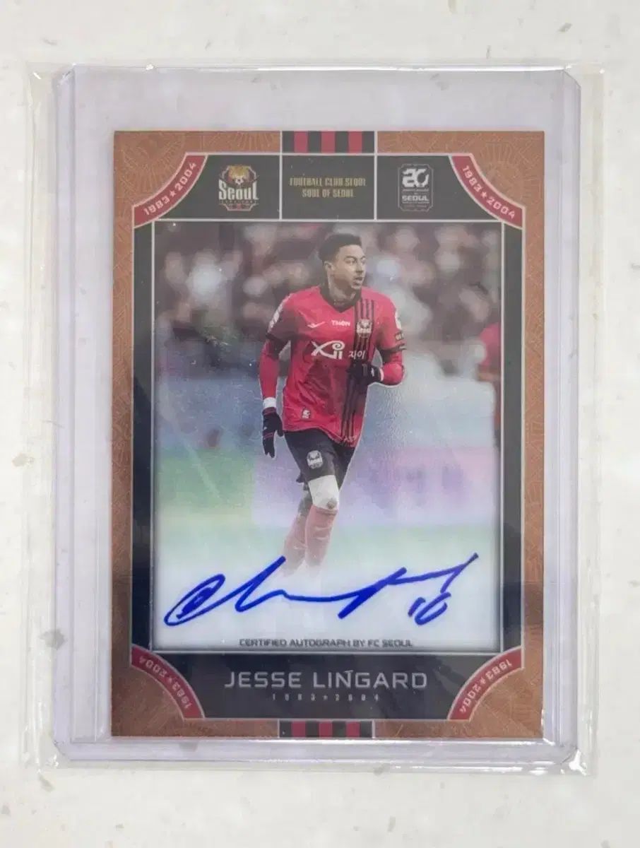 FCソウル ジェシ リンガルド 25 オート サイン入り カード