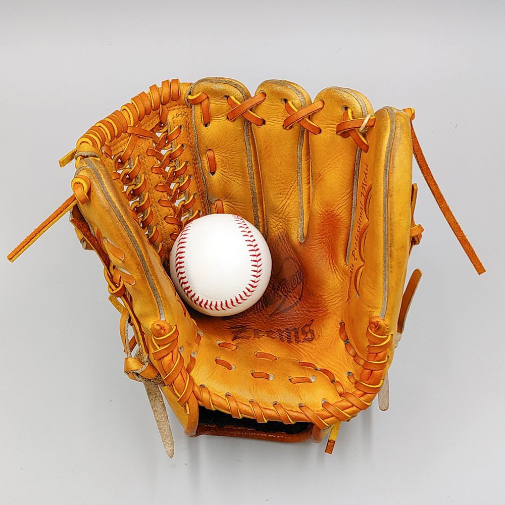 全紐交換済み (高校野球対応)】 ジームス 硬式グローブ / 投手用
