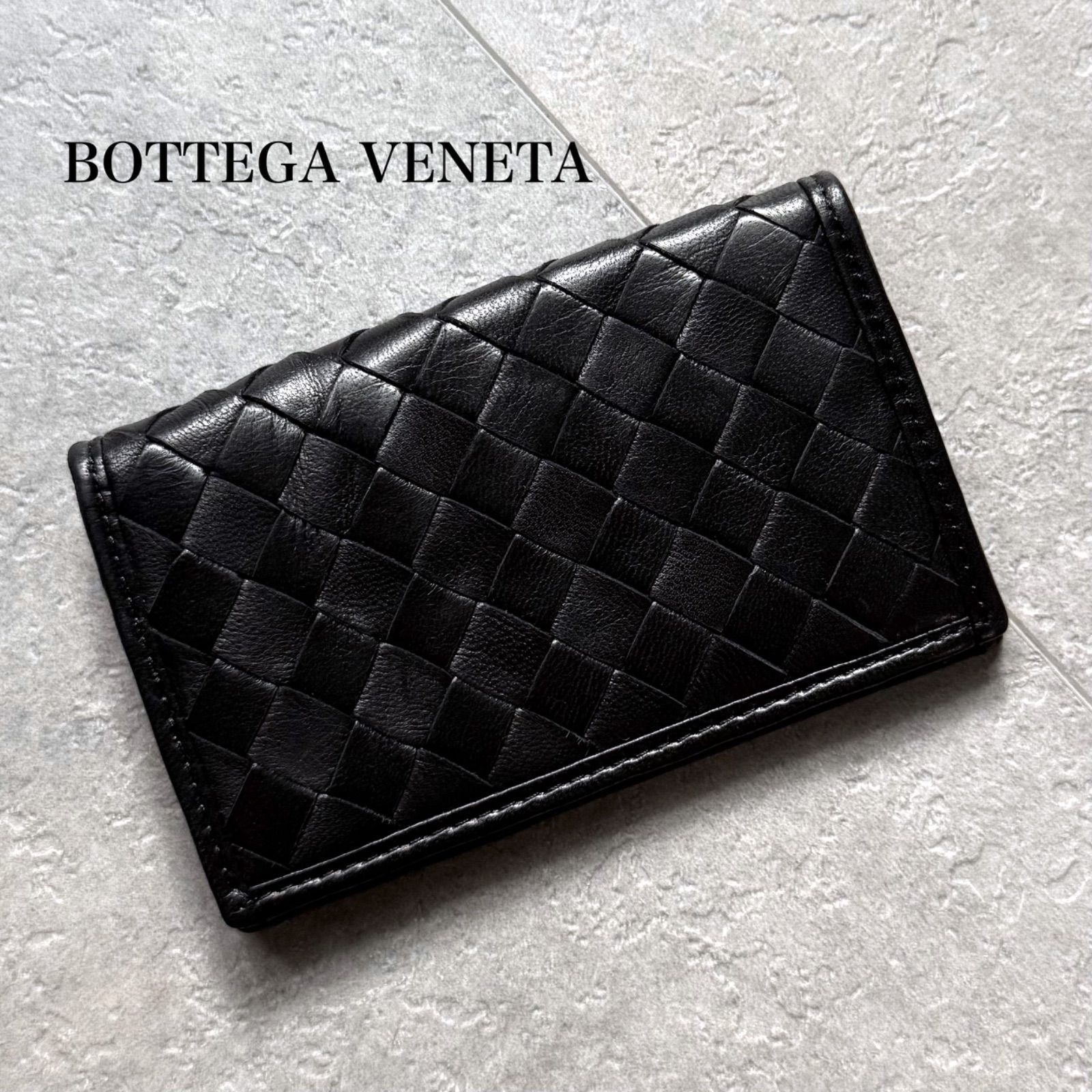 未使用 BOTTEGA VENETA ボッテガヴェネタ イントレチャート 二つ折り