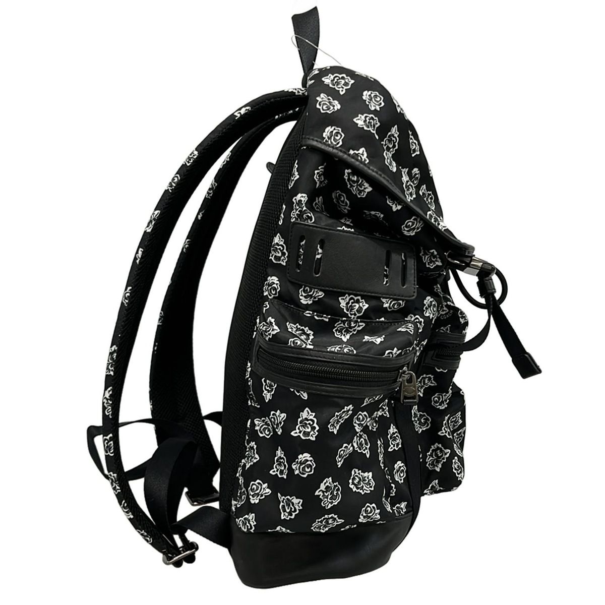 COACH(コーチ) リュックサック - F57476 黒×白×ダークグリーン レザー