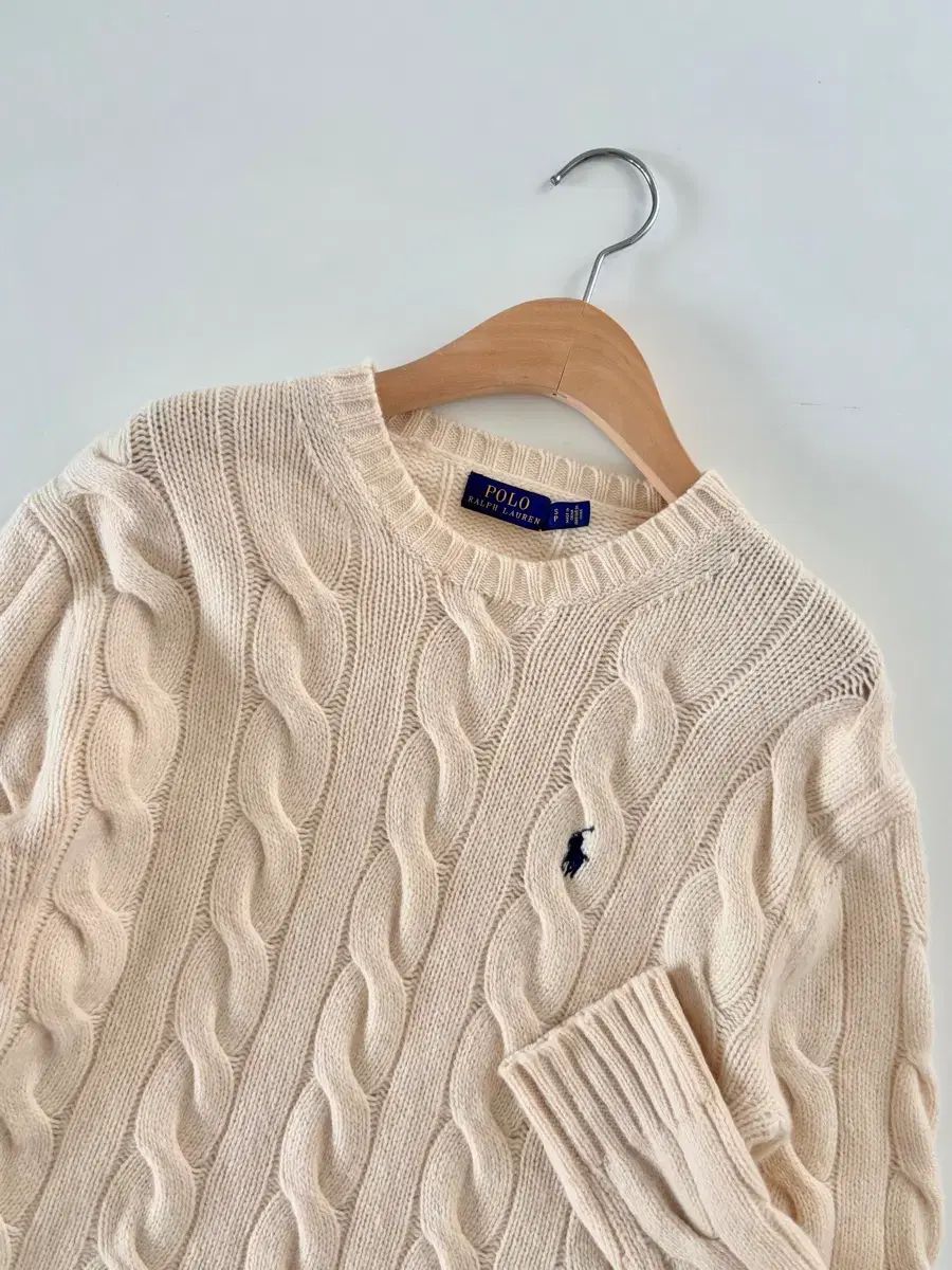  Polo ポロ ラルフローレン 新モデル カシミア10 アイボリー COLOR ケーブル ニット 長袖 ニット セーター