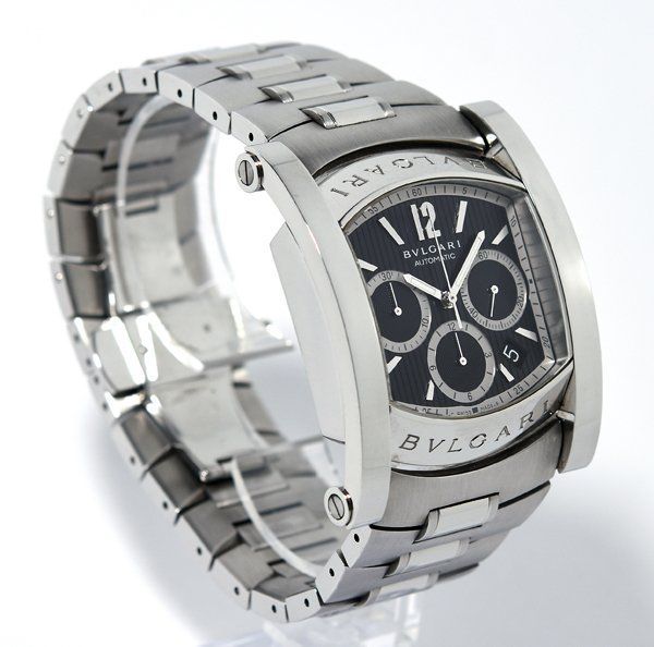 ☆箱保付！美品！BVLGARI ブルガリ アショーマ AA48SCH クロノグラフ