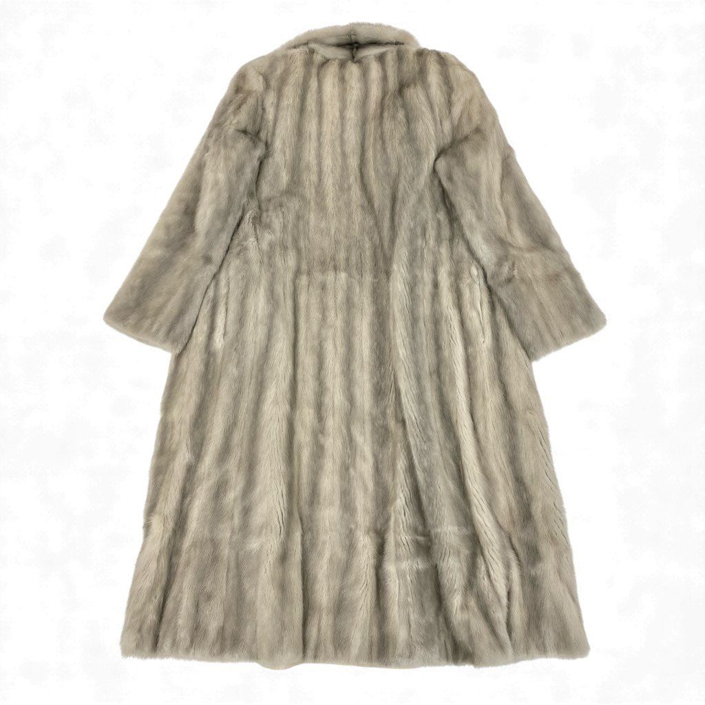 【最高級】サファイヤミンク　ファーコート 11号　Lサイズ　本革　エキゾチック サガミンク サファイアミンク ファーコート 最高級毛皮 銀サガ リアル