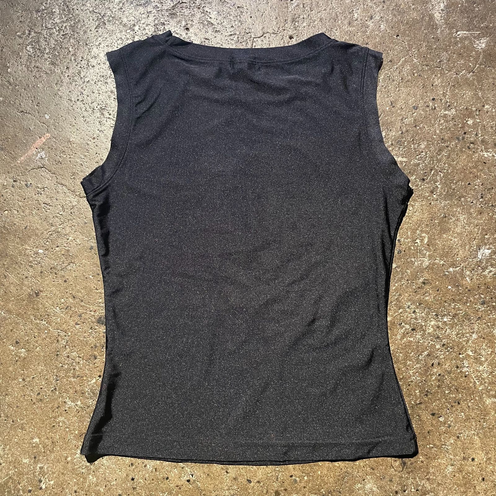 ヒステリックグラマーノースリーブ HYSTERIC GLAMOUR 00s エンボス加工 metal ノースリーブ ヒステリック