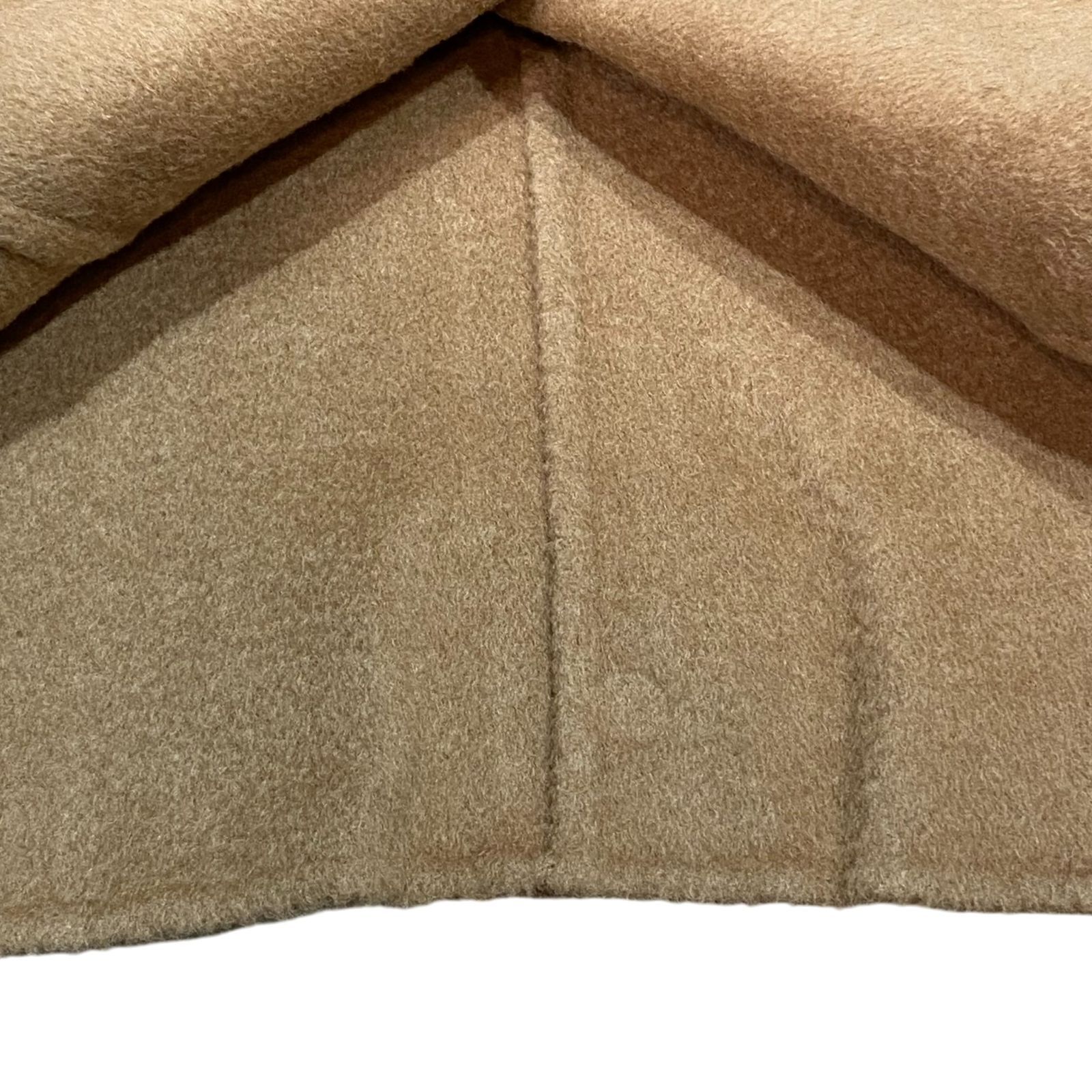 CELINE セリーヌ ダブルフェイスノーカラーショートコート 34 ベージュ