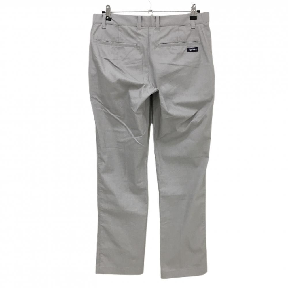 美品】タイトリスト パンツ ライトグレー 地模様 コットン混 メンズ 82