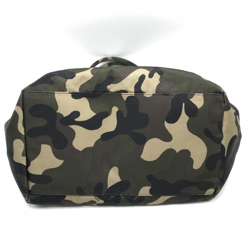 パーリーゲイツ ビッグトートバッグ カーキ×黒 カモフラ 迷彩 ニコ