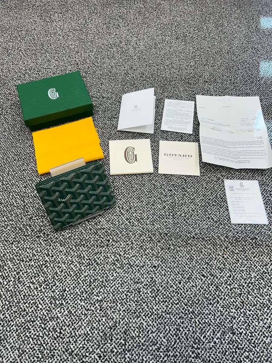 Masion Goyard ゴヤール BIG TOUARDE 二つ折り財布 グリーン - メルカリ