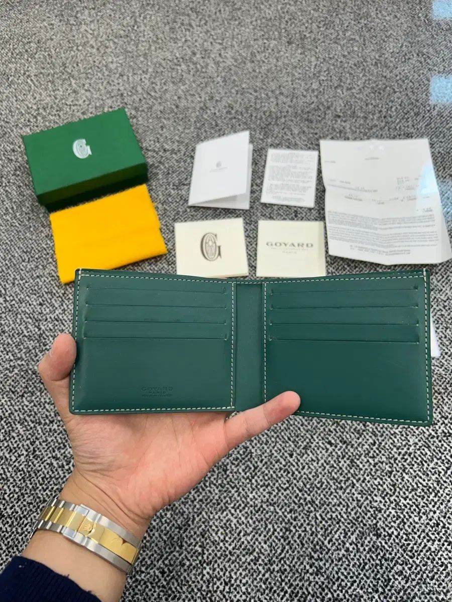 ゴヤール BIG TOUARDE 二つ折り財布 グリーン Masion Goyard ゴヤール BIG TOUARDE 二つ折り財布 グリーン - メルカリ