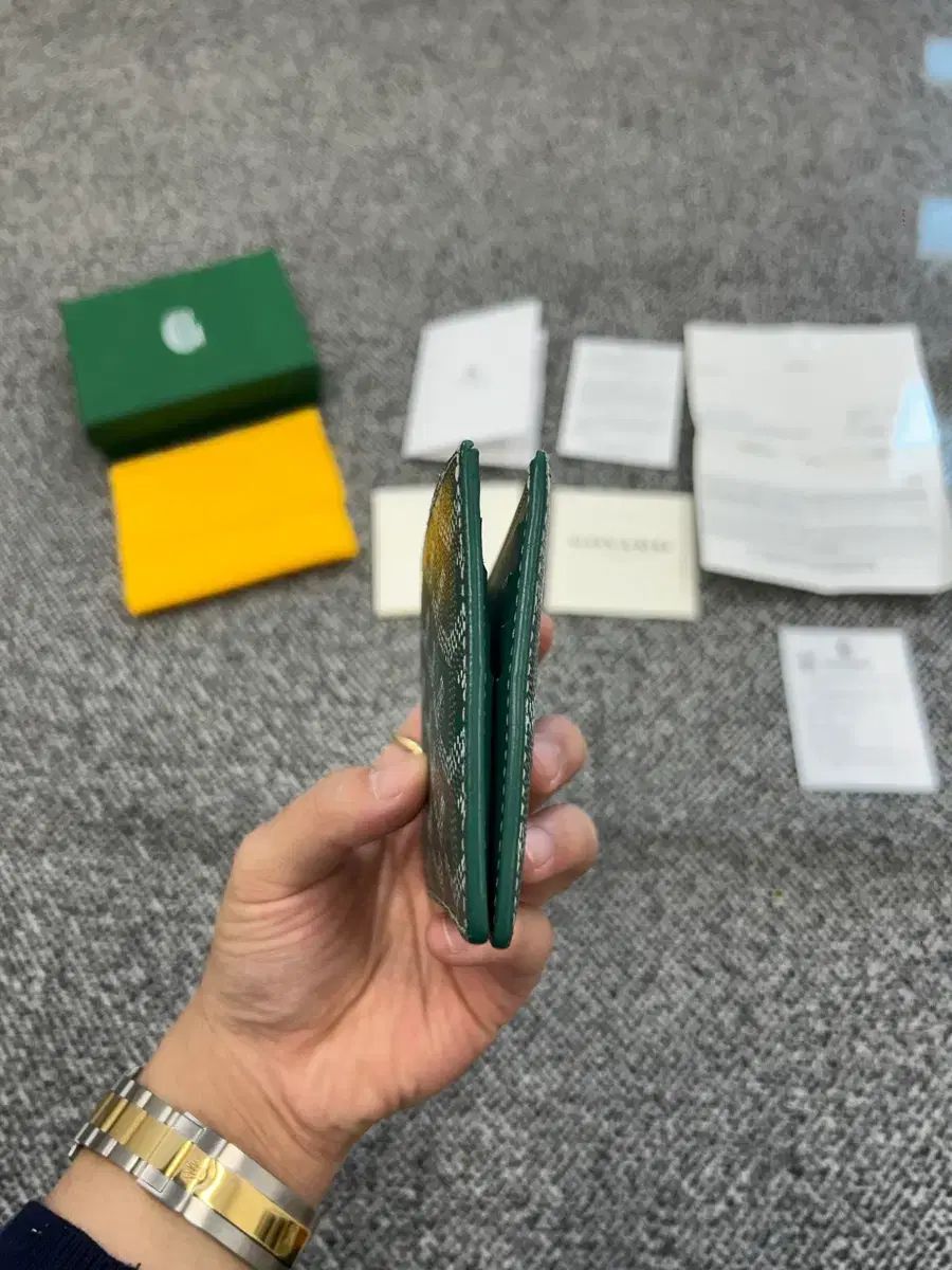 Masion Goyard ゴヤール BIG TOUARDE 二つ折り財布 グリーン - メルカリ